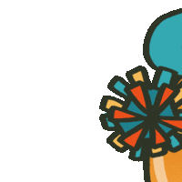 petualanganmenujusesuatu celebrate yay orange cheer Sticker