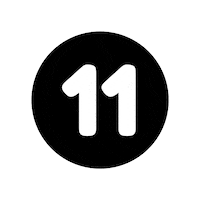 Number Blanco Sticker