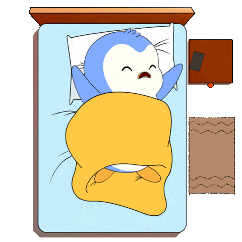 Tired Good Morning Sticker by Pudgy Penguins