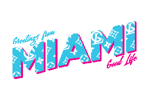 Beach Greeting Sticker by Miami Good Life