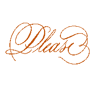 Calligraphy Please Sticker