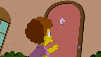 Open Door Hello GIF by The Simpsons