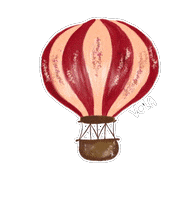 Fly Mongolfiera Sticker