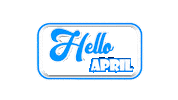 Happy April Sticker by OpticalArtInc.