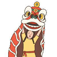 China Dancing Sticker by Carolynn