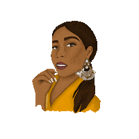 South Asian Eyebrows Sticker