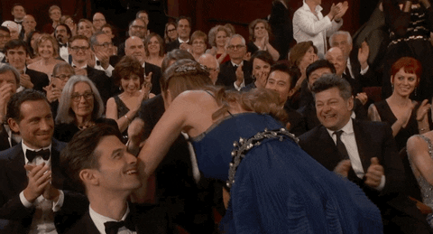 Brie Larson Hug GIF by The Academy Awards