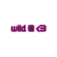 Wild At Heart Glitch Sticker by Jungle Social