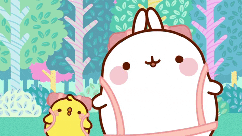 friends wow GIF by Molang.Official