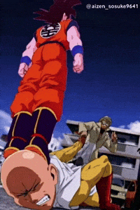 One Punch Man Goku Meme GIF