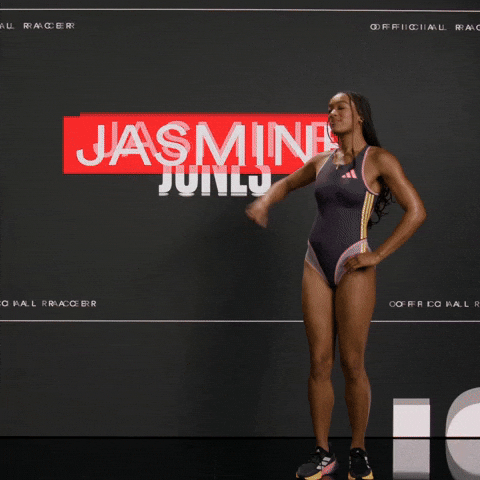 Pointing Runner GIF by Grand Slam Track