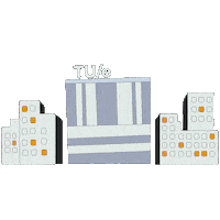 TU_eindhoven university skyline eindhoven vertigo Sticker
