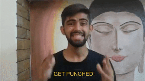 punch me GIF by Chatty Sharma