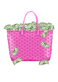 Pink Cash Sticker by Stacia Pierce