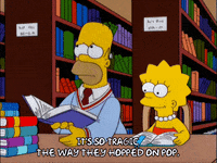 homer simpson library GIF
