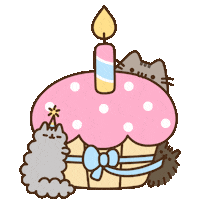 Cat Celebrate Sticker by Pusheen