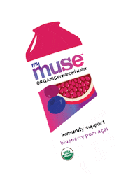 mymuseorganic drinks organic blueberry mymuse Sticker