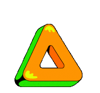 Orange Triangle Sticker by Nickelodeon