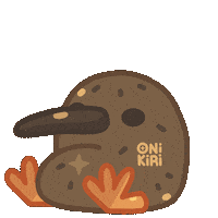 Kiwi Sitting Sticker by Moki