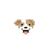 Lairdodo pixel lairdodo 傑克羅素 pixeldog Sticker