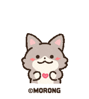 MORONG_STUDIO reaction love heart kawaii Sticker