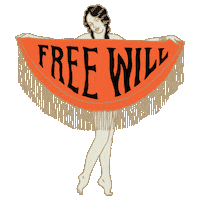 Pin Up Free Will Sticker by slowandlow