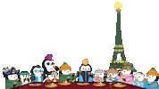 France Cheers Sticker by Pudgy Penguins