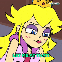 Princess Peach Flirt GIF by Mashed