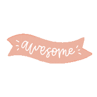 Pink Banner Sticker