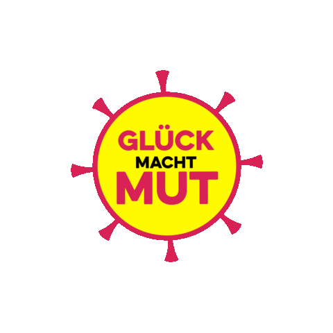 rot-stich corona covid19 gelb gluck Sticker