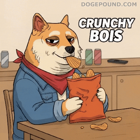 Hungry Potato Chips GIF by Doge Pound