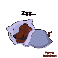 Dog Sleeping Sticker by VeeFriends