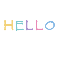 ev-visuals hello greetings colorful hello Sticker