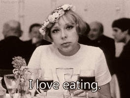 I Love Eating Black And White GIF by The Good Films