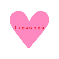 Happy I Love You Sticker by bymartioska