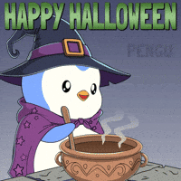 Trick Or Treat Halloween GIF by Pudgy Penguins
