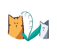 Lily Of The Valley Cat Sticker