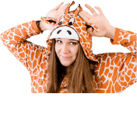 Giraffe Onesie Sticker by Elizabeth Goddard