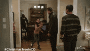 Decorating Christmas Tree GIF by Hallmark Channel