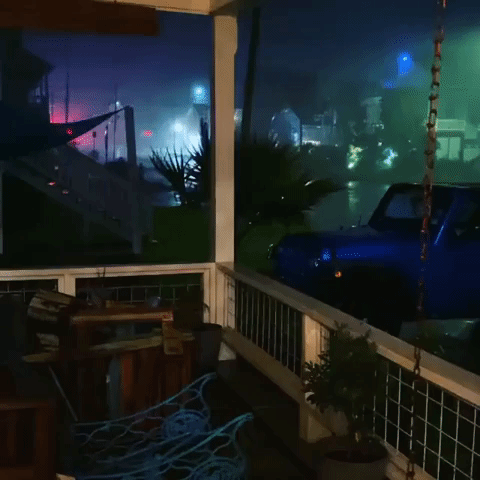 Galveston Hammered as Hurricane Nicholas Reaches Texas