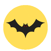 Bat Signal Halloween Sticker by NATASHA NAILS