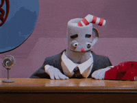 Tired Puppet GIF by Studio MDHR