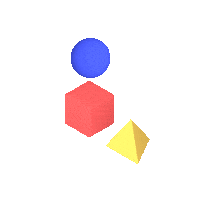 3D Cube Sticker by Interaktell