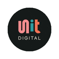unitdigital logo pink design instagram Sticker
