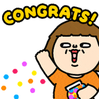 Sticker Congrats Sticker by Plastic Thing