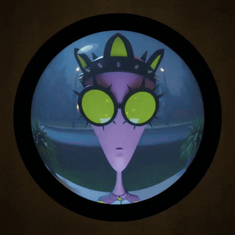 Peep Hole GIF by Lonely Aliens