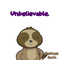 No Way Sloth Sticker by VeeFriends