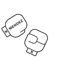 Cross Fighting Sticker by Mendez Boxing Gym