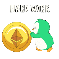 Penguin Rolling Sticker by Abster