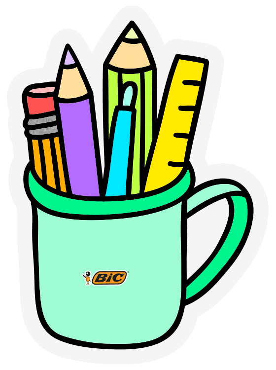 BicPapeleria giphyupload escritura plumas lapices Sticker